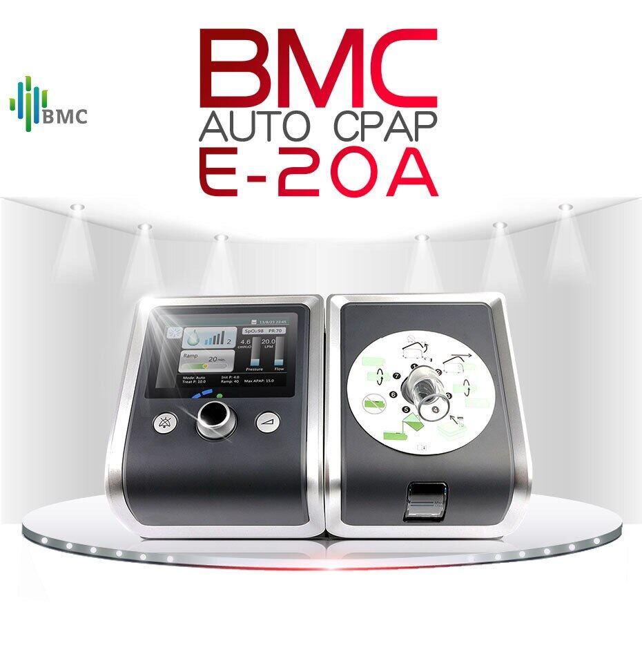 BMC E-20A mesin CPAP otomatis peralatan medis Anti mendengkur Apnea tidur mengandung NM4 FM2 masker pelembap tabung 4G kartu SD