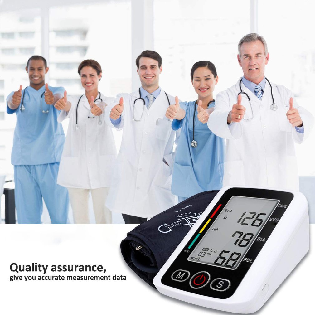 Hematomanometer monitor Digital, alat pengukur detak jantung denyut nadi medis