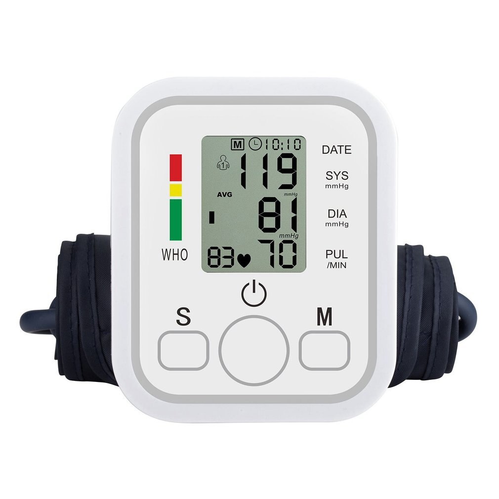 Hematomanometer lengan Monitor otomatis, Tonometer pengukur tekanan BP Medical untuk mengukur tekanan arteri