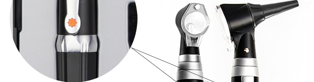 Alat Diagnostik Otoskopio Profesional Endoskopi Perawatan Telinga Dokter THT Rumah Medis LED Otoskop Portabel Pembersih Telinga dengan 8 Ujung