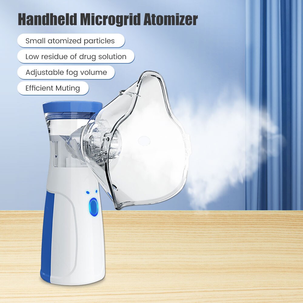 Medical Equipment Silent Nebulizer Mini Handheld Inhaler Inhalator Kids Adult Atomizer Nebulizador Portatil Mesh Nebulizadores